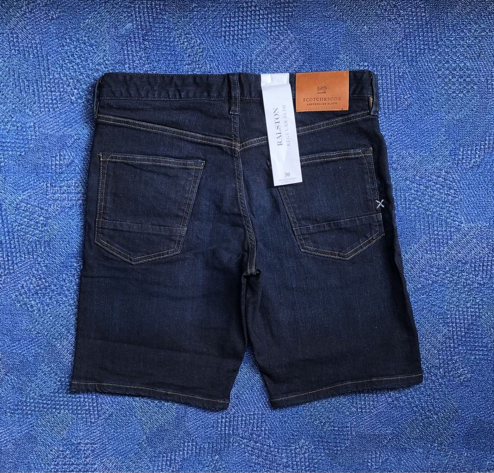 НОВИ Scotch & Soda Ralston Shorts ОРИГИНАЛНИ мъжки къси дънки - 30