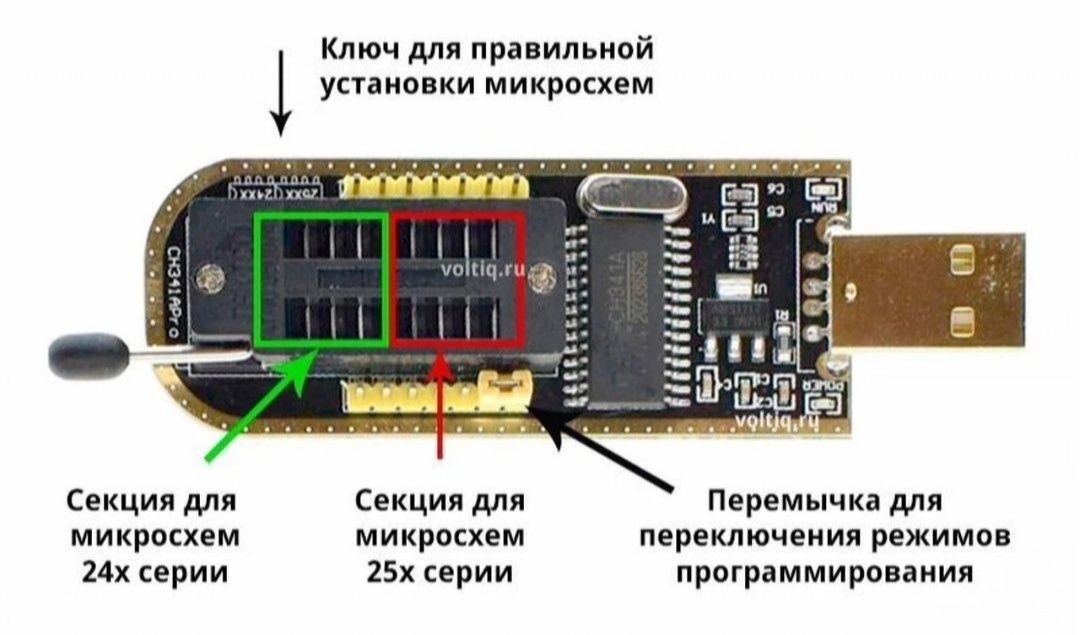 Программатор СH341 для flash / еерrоm  / Bios.