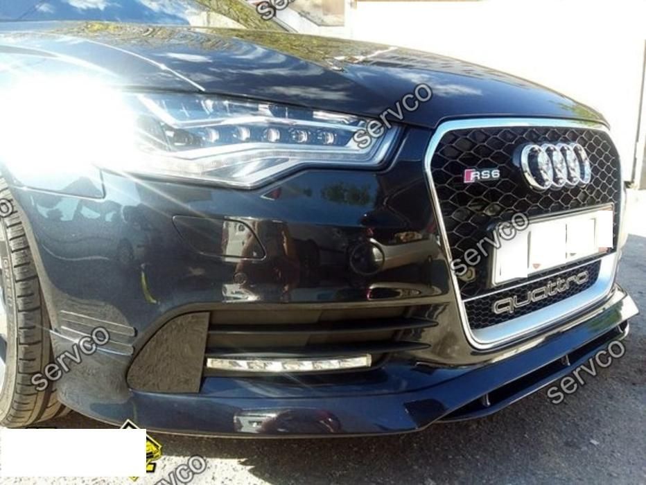 Spoiler prelungire fusta bara fata A6 4G C7 Audi S Line Abt S6 2011-