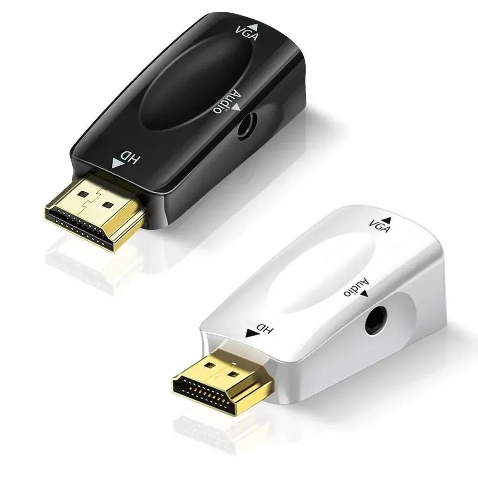 HDMI към VGA  (D-SUB) преход адаптер за видео карта монитор ХДМИ