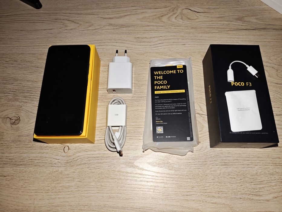 Poco F3 5G 128GB, чёрный – идеальное состояние