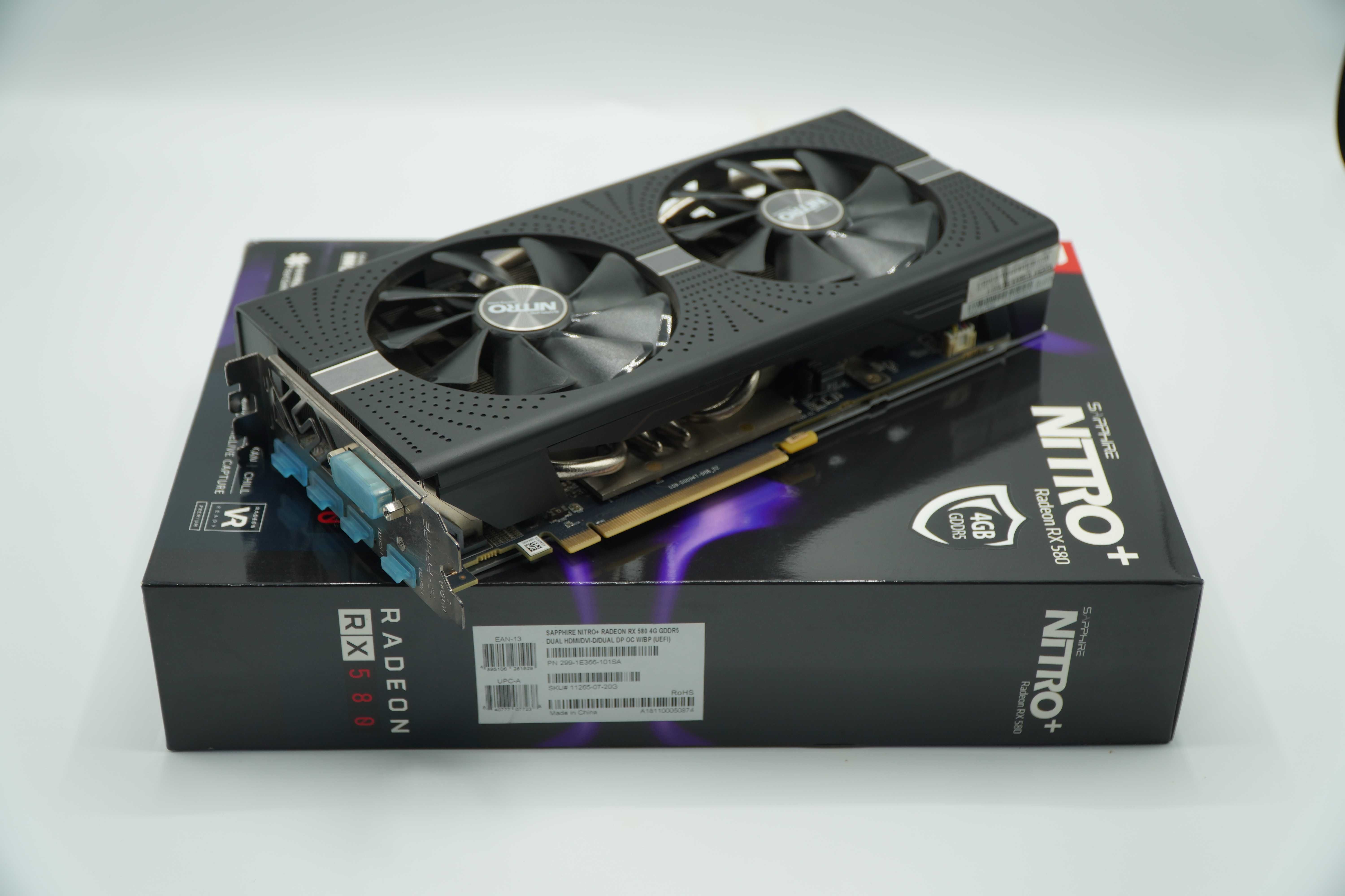 Placă video Sapphire Radeon RX 580 NITRO+, 4GB GDDR5, 256-bit