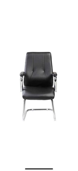 6 Scaune NOI, in cutie, Kring Sidney, piele ecologica neagra