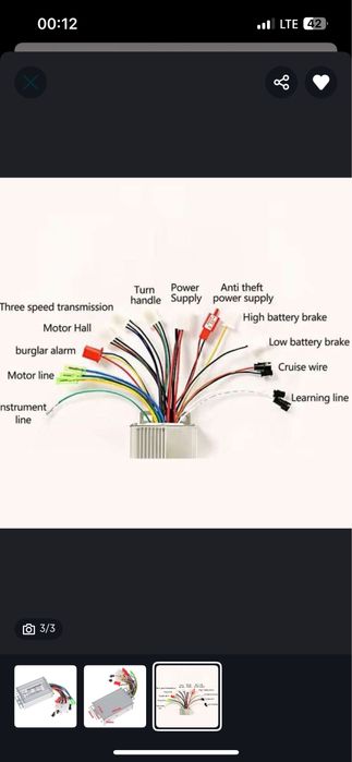 Controler bicicleta/motoreta electrica