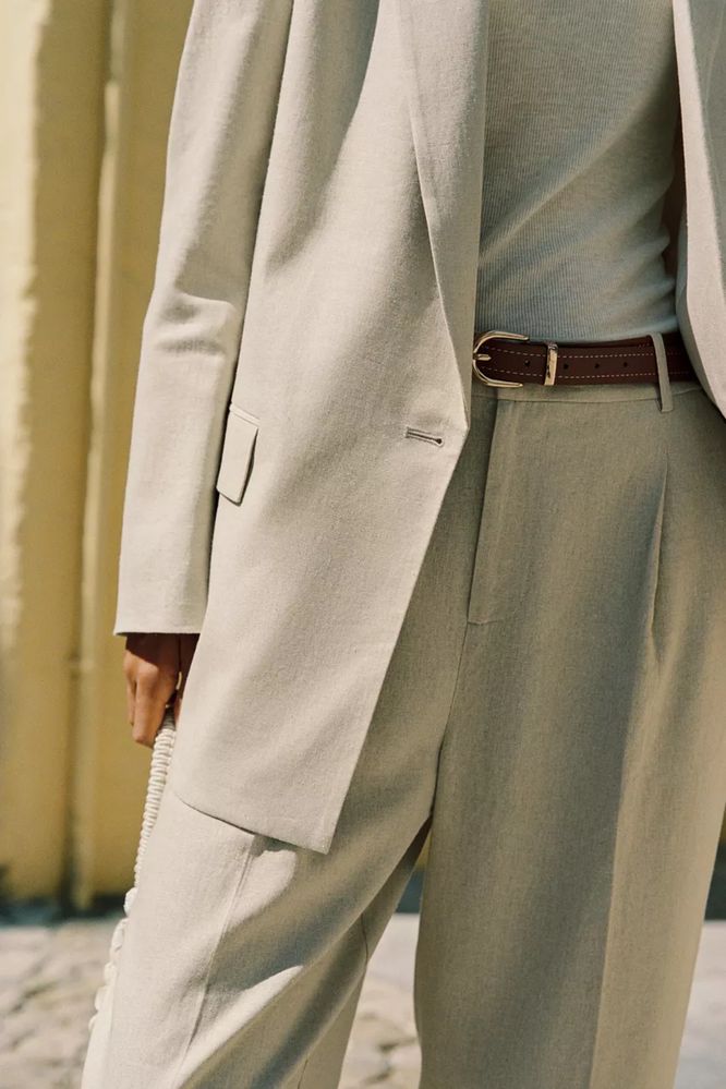 Брюки льняные ZARA, размер L. Оригинал