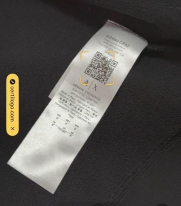 Hanorac ARMANI EXCHANGE Black NOU Original Bumbac 100% PPYY-BLM02J_99X