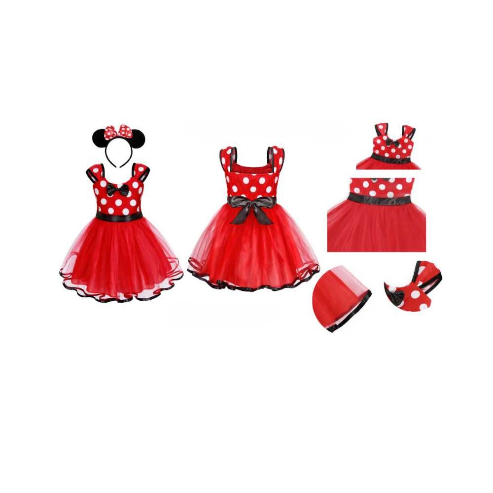 Rochita Minnie Mouse, stil Disney, Calitate Premium, 3-6 ani