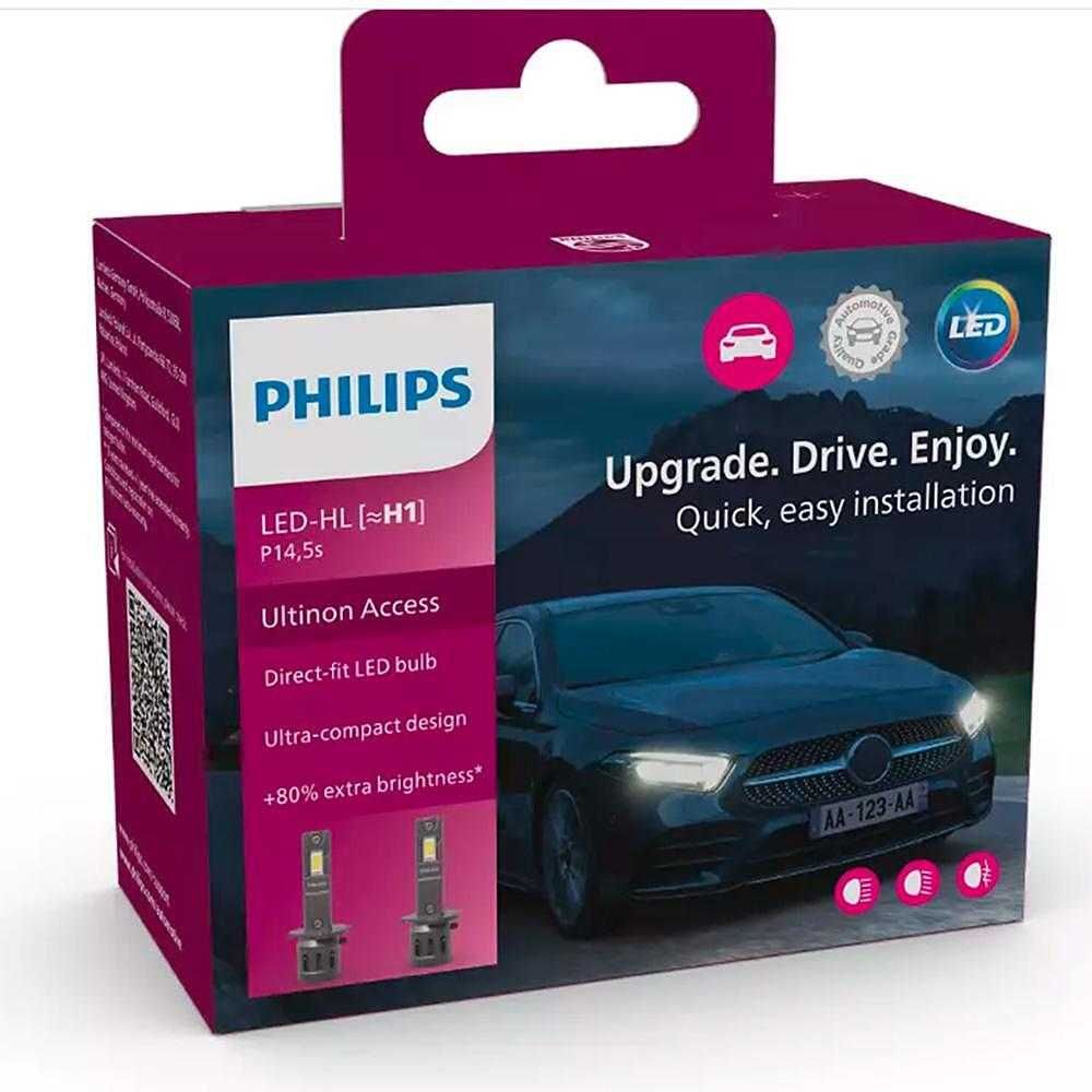 LED крушки за автомобил H1, Philips Ultinon Access 2500, 12V 13W 2бр