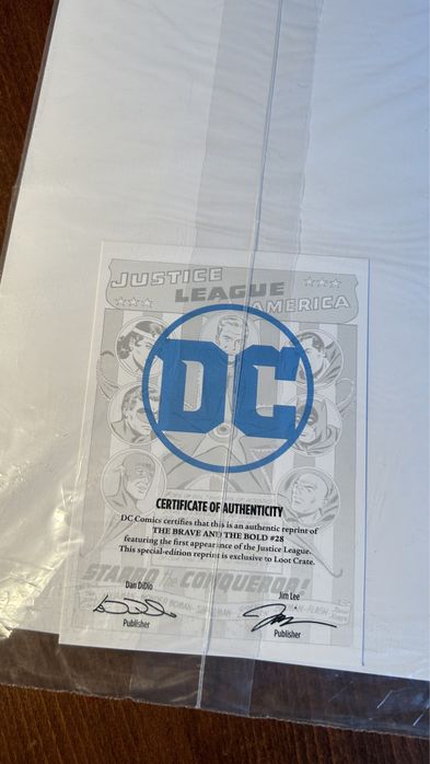 DC Comics Justice League of America - Original Sigillata