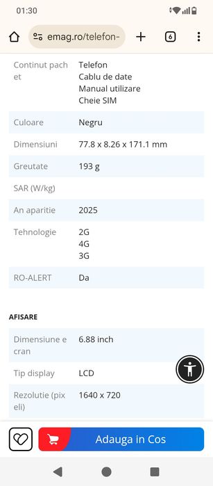 Vând readmi a5 ca nou cutie și factura