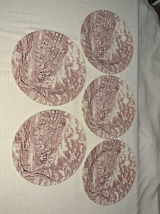 set de masa serviciu farfurii portelan englezesc Myott Royal Mail