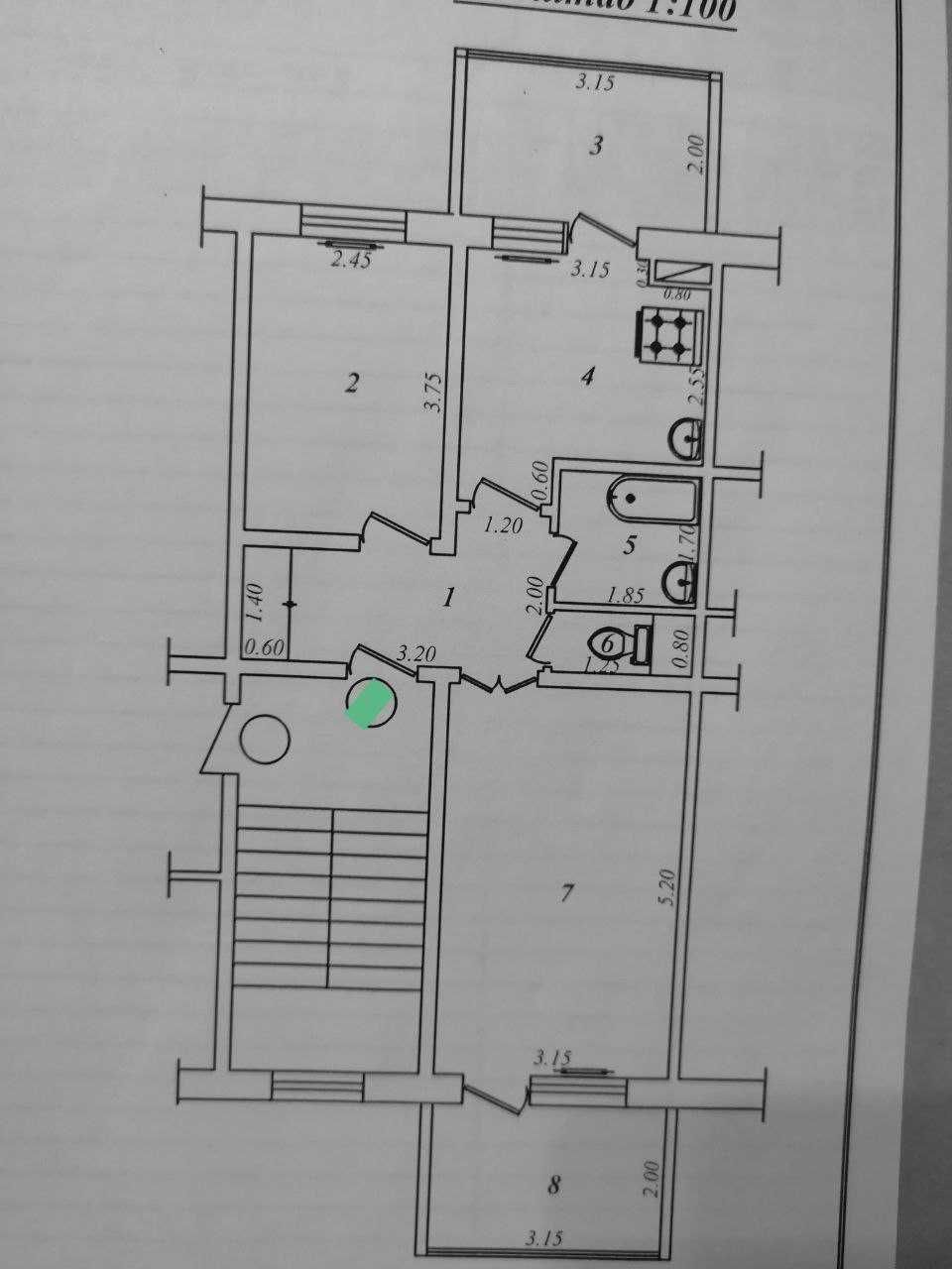 Срочно продаю. Юнусабад 17-кв, 2-к квартира, 56м²,1/5 эт. Без ремонта"