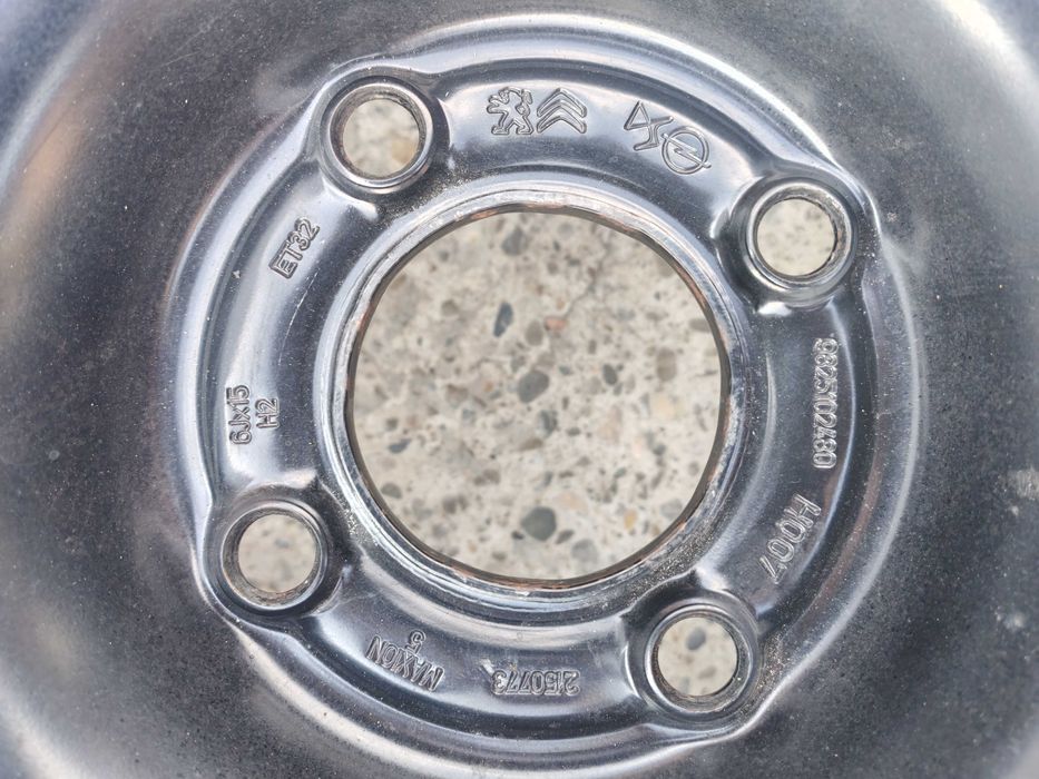 Jante tabla pe 15,4prezoane,originale PEUGEOT,CITROEN,FORD,