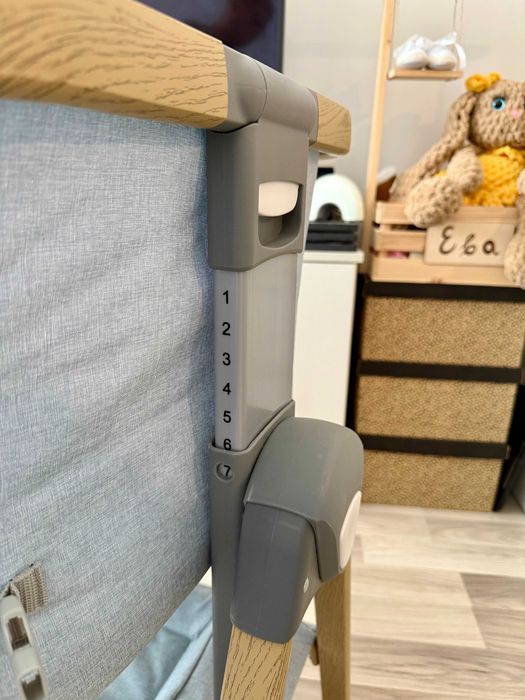 Бебешка кошара тип "Next to me" - KikkaBoo Nanna, Mint wood