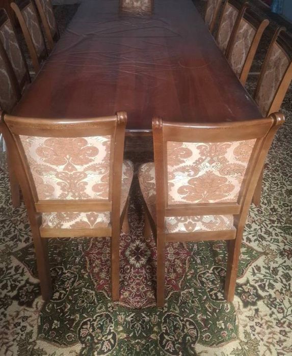 12 odamlik stol va stul