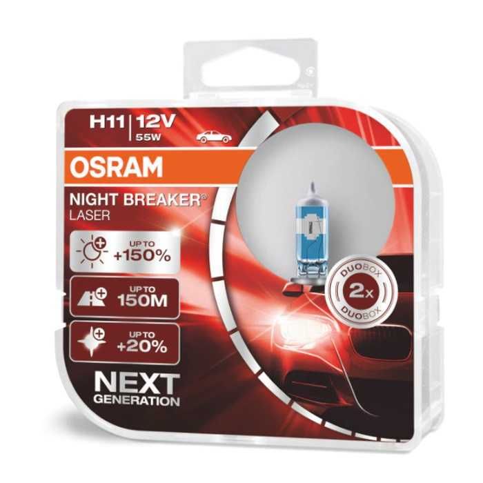 Халогенни крушки Osram Night Breaker Laser H11 2брк-т