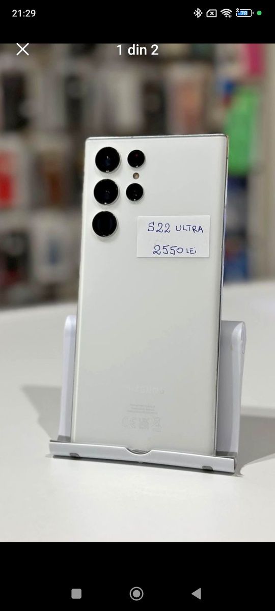 Samsung S 22 Ultra 128 Redmi Note 12 Pro + ,Watch S1