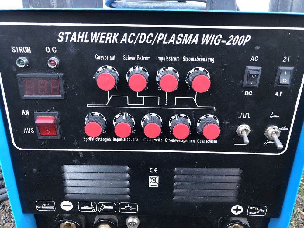 Аргонов заваръчен апарат AC/DC + ПЛАЗМА , 200А / Германия/