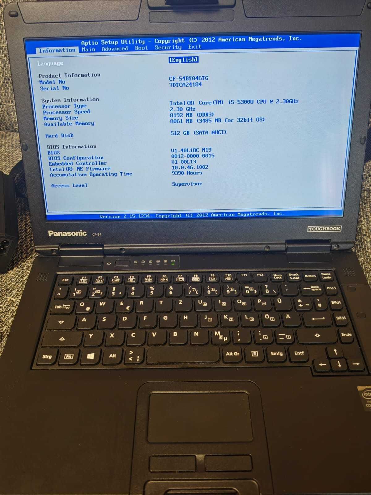 Okazie Laptop Panasonic Cf-54 Mk1 FHD i5 16Gb Ram 512Gb ssd m.2 Win10