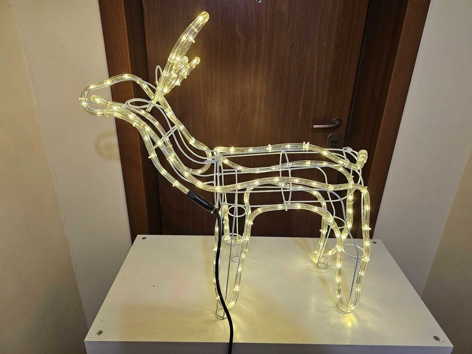 Еленче със шейна LED коледна украса