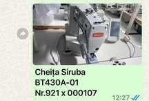 Vand masini de cusut industriale, marca SIRUBA.