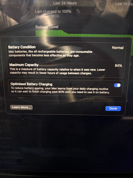 MacBook M1 - SSD256Gb - 8GBRAm-  84% sanatate