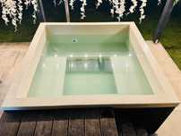 Piscina polipropilena ciubar, izolatie, lambriu lemn, tratat, jacuzzi