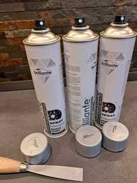 3 Spray-uri vopsea jante BRILLIANCE GRI 600 ML