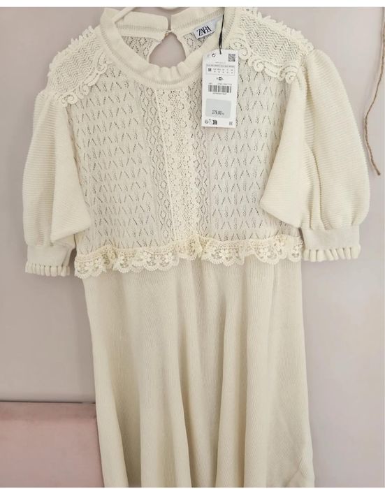 Rochie broderie Zara marime S M L