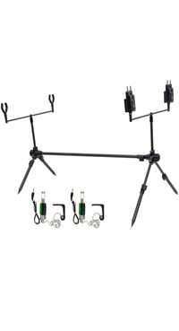 Kit Rod Pod Carp Expert Advancer 2 Avertizori 2 Swingere