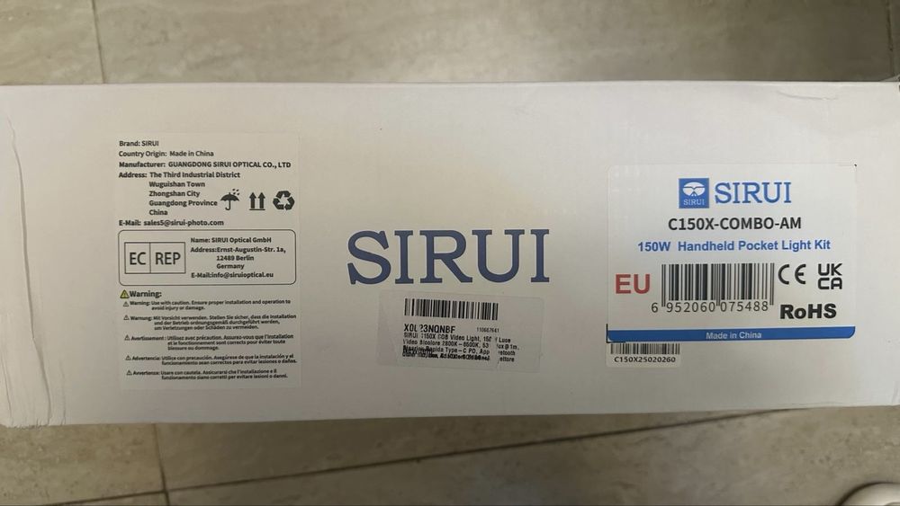 Kit lumina led SIRUI C150X Combo noua