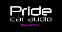 Наклейка Pride car audio