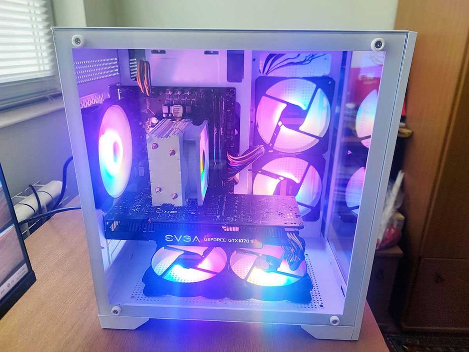 Геймърски компютър, Intel i3 12100f, 1070Ti, 960Gb SSD, 16gb Ram, 700W