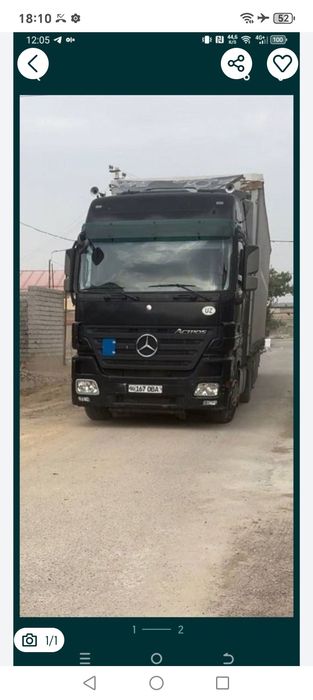 Аренда мерс Актрос Евро 5 2008. Прицеп 2008 года автомат