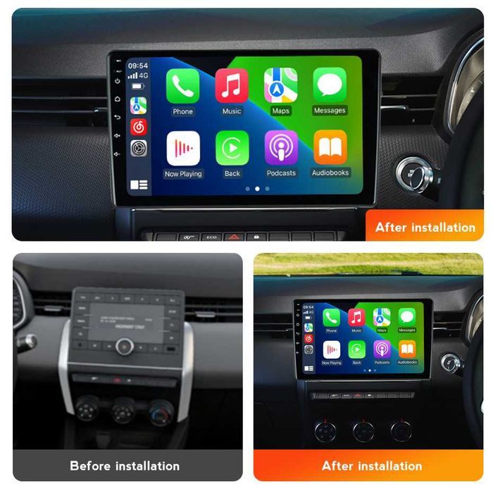 Navigatie Android 14 Renault CLIO 5 2019+  1/8 Gb Waze CarPlay +CAMERA