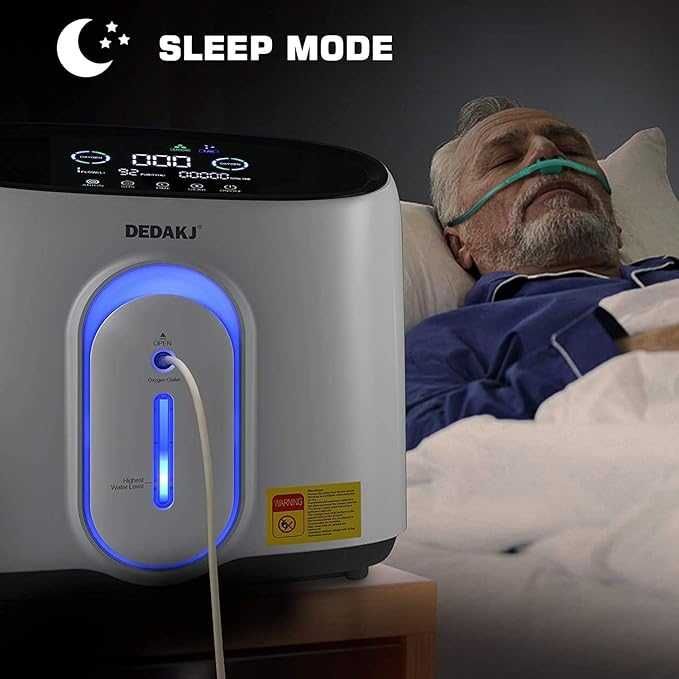 Concentrator de oxigen DEDAKKJ, 90%±3%  1-8 L / min reglabil