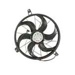 GMV radiator electroventilator Chrysler Pt Cruiser, 2000-2010 (2,4; 2,4t), Jeep Grand Cherokee, 1999-2005 (4,0 I / 4,7 I V8 Cu Ac), Benzina, 190W/470mm, cu 2 pini, plastic, Aftermarket