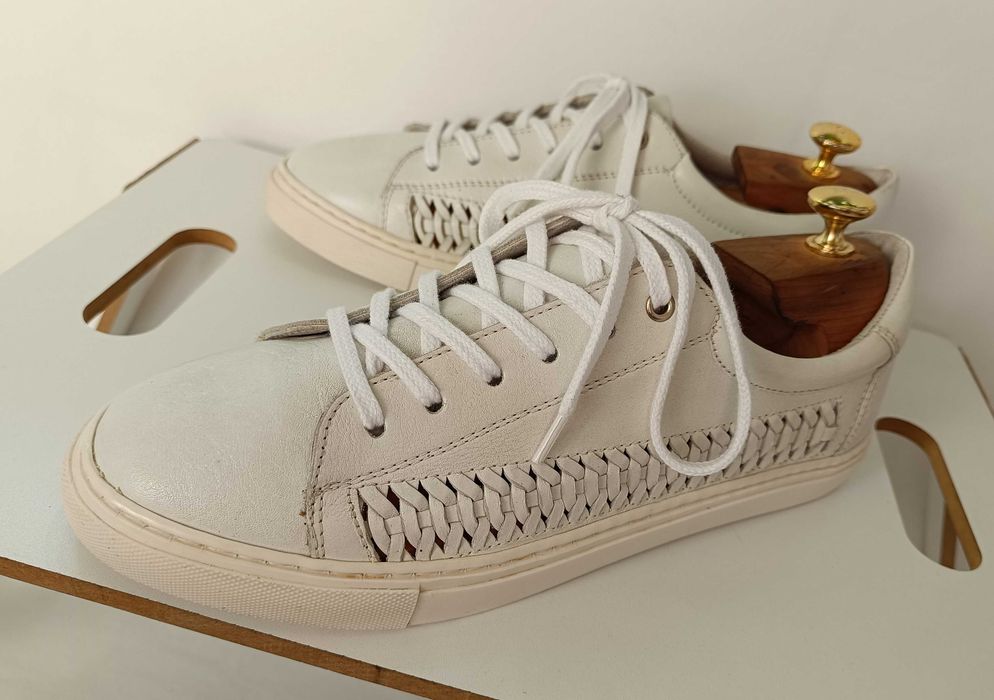 Pantofi sport casual 42 premium DUNE London NOU piele naturala