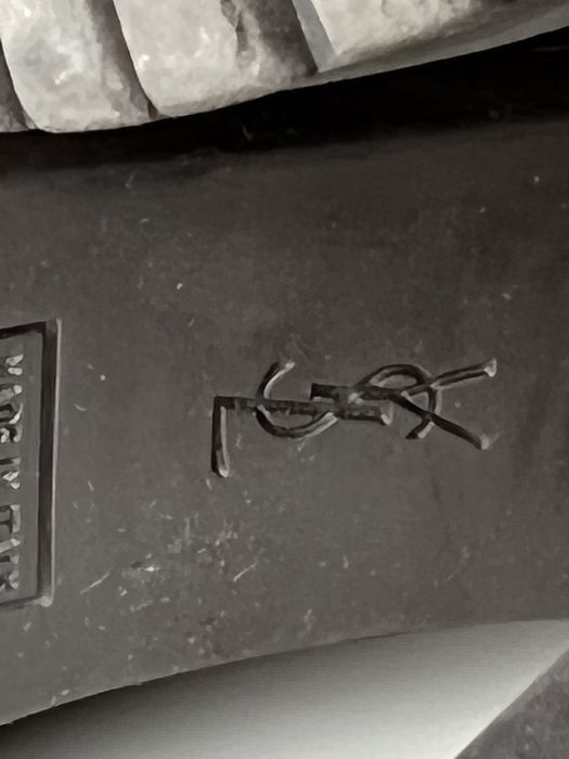 Cizme inalte Saint Laurent piele intoarsa 37