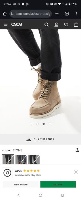 Ghete moc toe  piele intoarsa