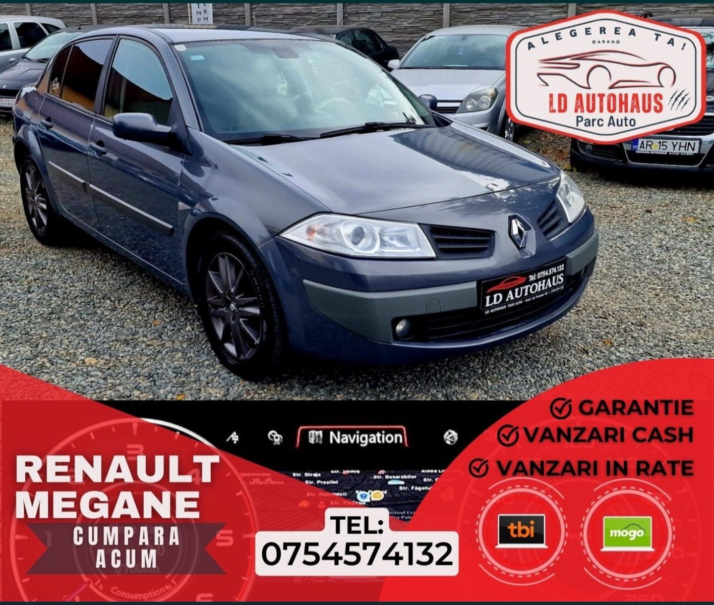 Renault Megan 1.6 benzină Parc Auto Rate sau Cash