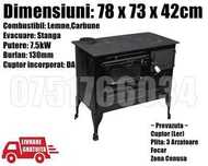 Soba Spor Plita Cuptor Ler  Gatit Bucatarie 7.5kw Burlan Stanga AB