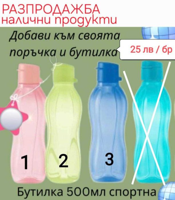 Нови детски Еко бутилки Тupperware