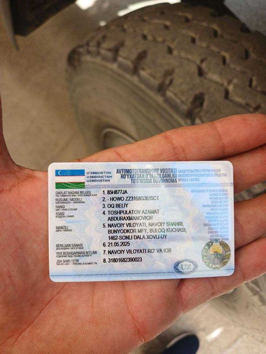 Howo SINOTRUK сотилади узимни мошинам