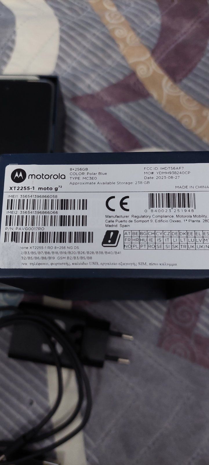 Motorola g72 8gb+256gb