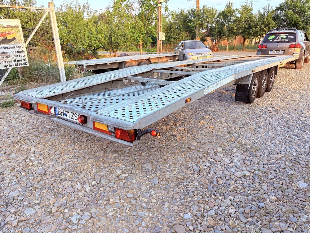 Trailer, platforma, remorca, slep dublu Gala 8.5 m,2 masini,2019,3.5 T