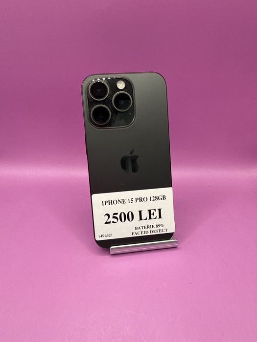 Iphone 15 Pro 128gb faceid defect •Matei Amanet Crangasi•14943
