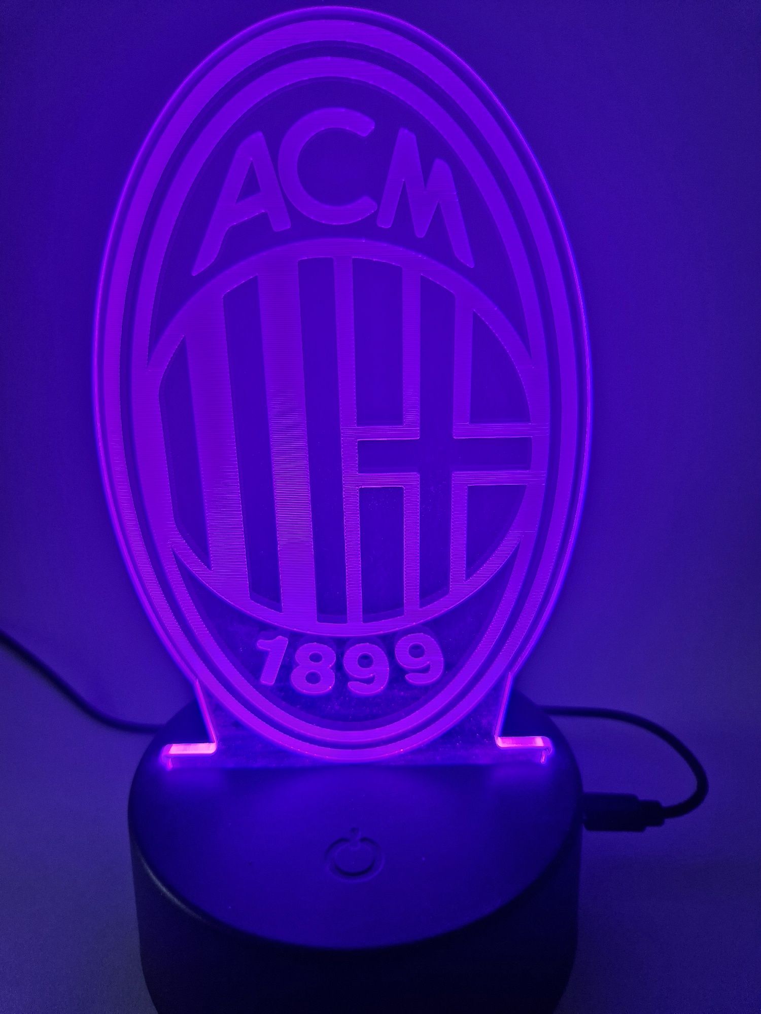 3D LED лампа AC Milan
