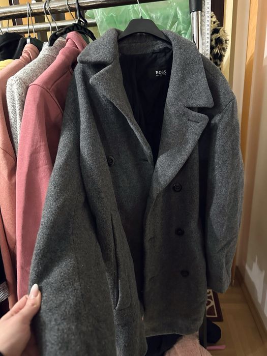 Palton din 100% lana gros Hugo Boss