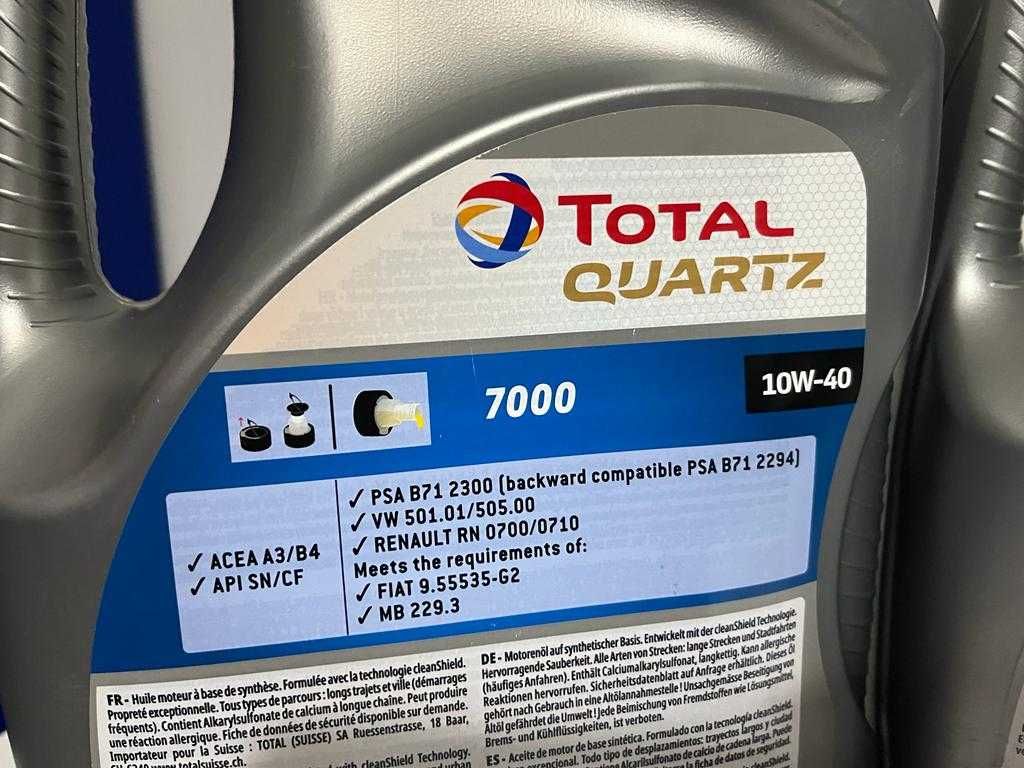Ulei motor Total Quartz 7000 Diesel 10W40 capacitate 5L